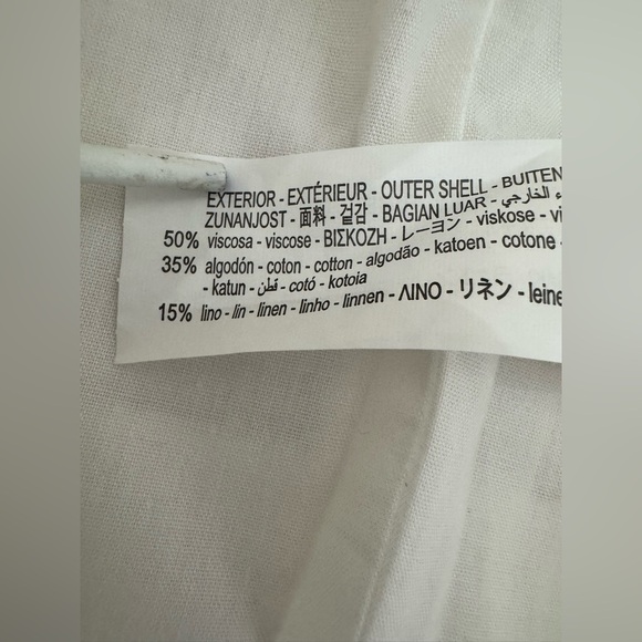 Women’s Zara Cropped Wrap Tie Up Summer Viscose and Linen Blend Tailored Vest - Picture 4 of 4